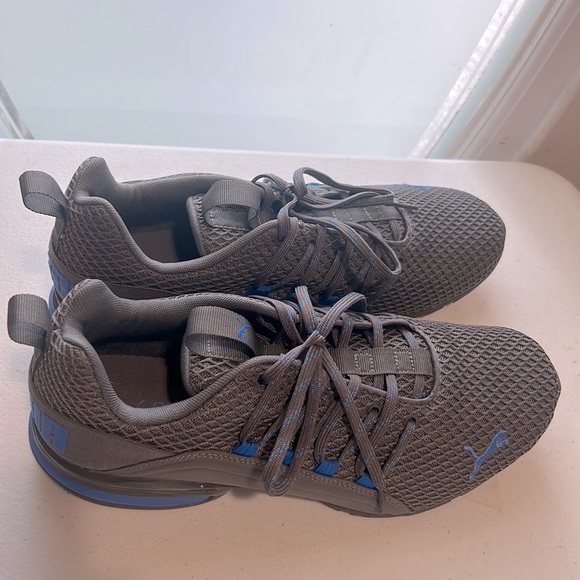 Puma, Axelion, Gray Mesh Men’s Training Sneakers Size 9.5 - Picture 4 of 9